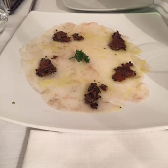 Life - Sea bass carpaccio with black truffle and extra virgin olive oil (great!) - Italian Near Me - Rome, RM