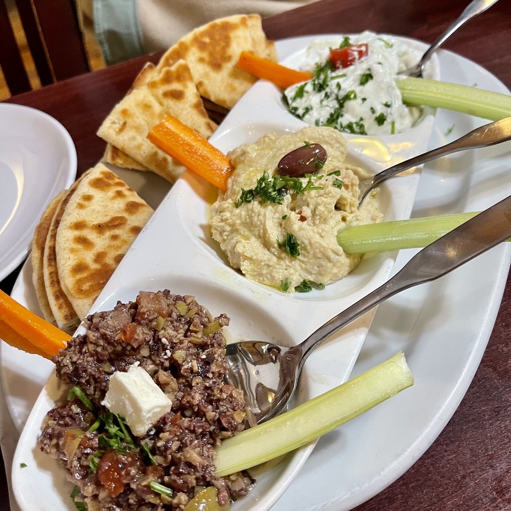 Samos Restaurant - Sampler Trio - Greek Near Me - Baltimore, Maryland