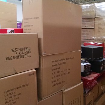 ALDI - Once again, too much stock is just sitting in the aisles.  Perhaps it is time to hire some extra help. - Grocery Near Me - Greenville, South Carolina