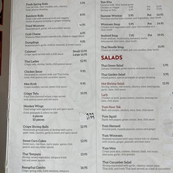 Reangthai Thai Restaurant - Menu - Thai Near Me - Tallahassee, Florida