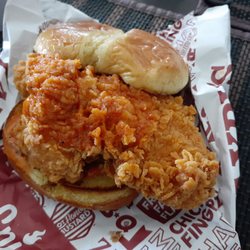 Spicy chicken sandwich