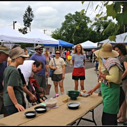 Ambler Farmer's Market - Learning about chickens!