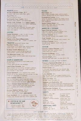 Menu photo 7 Octopus Peru Sacramento, CA