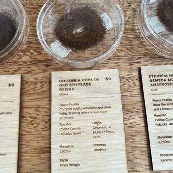 Ando - Their different coffee flavors and details - Coffee & Tea Near Me - Kailua, Hawaii
