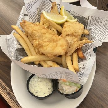 Geaghan's Pub - Fish n chips for two - American Near Me - Bangor, Maine