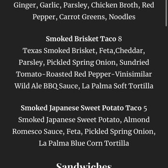Ocean Ale House - Menu - March 2022 - Beer Gardens Near Me - San Francisco, California