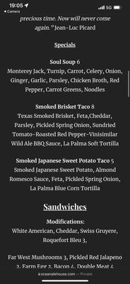 Menu photo 3 Ocean Ale House San Francisco, CA