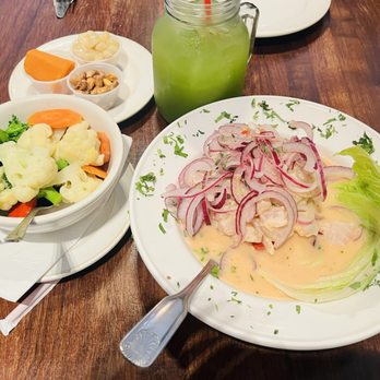 Rosty - Ceviche Clásico and steam veggies - Peruvian Near Me - Los Angeles, California Rosty - Ceviche Clásico and steam veggies - Peruvian Near Me - Los Angeles, California