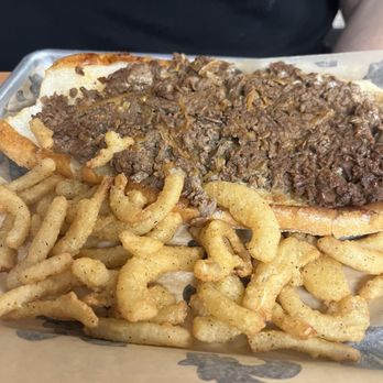 Fred's Downtown Philly - Cheesesteak with Onion Straws - Cheesesteaks Near Me - Carrollton, Texas