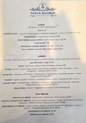 Menu photo 1 Swiss & Madison Mankato, MN Menu photo 1 Swiss & Madison Mankato, MN