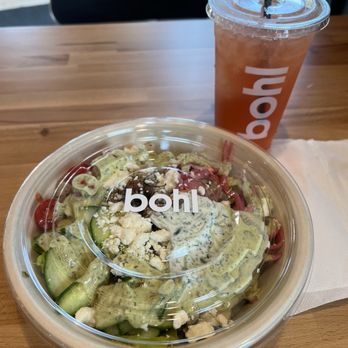 Bohl - Roman Empire, added rice. Watermelon mint tea. - Salad Near Me - Elk Grove, California Bohl - Roman Empire, added rice. Watermelon mint tea. - Salad Near Me - Elk Grove, California