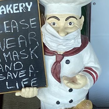 Assal Pastry - Mask sign... even the baker wears a mask hahah - Bakeries Near Me - Irvine, California Assal Pastry - Mask sign... even the baker wears a mask hahah - Bakeries Near Me - Irvine, California