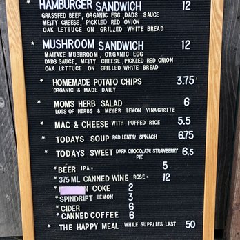 Dad's Luncheonette - Menu as of 7/3/21 - New American Near Me - Half Moon Bay, California Dad's Luncheonette - Menu as of 7/3/21 - New American Near Me - Half Moon Bay, California
