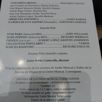 Auditorio Internacional de Torrevieja - Program of the last concert of 2015. Auditorio Internacional de Torrevieja - Cultural Center Near Me - Torrevieja, A