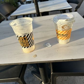 Better Buzz Coffee - I had to ask for a cup of ice to cool down my HOT drink that was supposed to be ICED!!! - Coffee & Tea Near Me - Upland, California