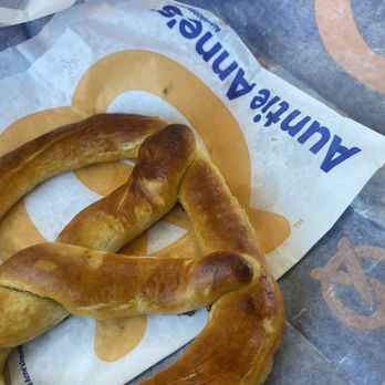 Auntie Anne's - Regular pretzel no salt, always too salty otherwise. - Pretzels Near Me - McKinney, Texas Auntie Anne's - Regular pretzel no salt, always too salty otherwise. - Pretzels Near Me - McKinney, Texas