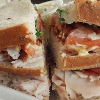 Groucho's Deli - Turkey and bacon deli sandwich with extra potato salad - Delis Near Me - Augusta, Georgia