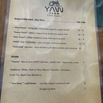 Yaw Farm Coffee Roaster - Menu - Coffee Roasteries Near Me - Las Vegas, Nevada Yaw Farm Coffee Roaster - Menu - Coffee Roasteries Near Me - Las Vegas, Nevada