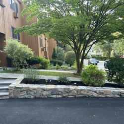 KG Paving & Masonry - Side stoop and stone wall rebuilt