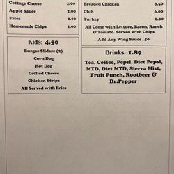 Kay’s Cafe - Menu