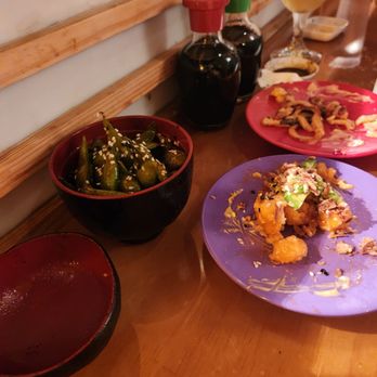 Sushi Lucy - A few appetizers, spicy edamame, bang bang shrimp, and a delectable tako salad(octopus) - Sushi Bars Near Me - North Miami, Florida Sushi Lucy - A few appetizers, spicy edamame, bang bang shrimp, and a delectable tako salad(octopus) - Sushi Bars Near Me - North Miami, Florida