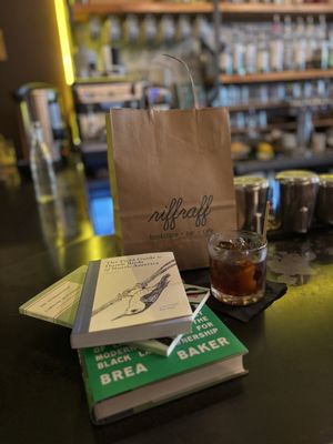 Riffraff bookstore and bar by null