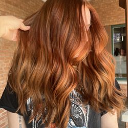 Reanne Carver Hair - All over color, cowboy copper, intense copper
