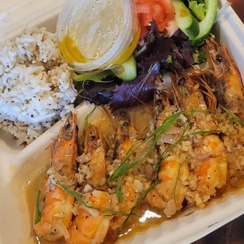 Monarch Poke - Ooooh my favorite kauai garlic shrimp - Hawaiian Near Me - Aiea, Hawaii