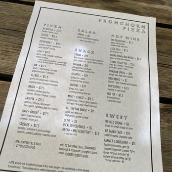 Pronghorn Pizza - Menu - Pizza Near Me - Sonoita, Arizona Pronghorn Pizza - Menu - Pizza Near Me - Sonoita, Arizona