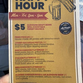 Pacific Beach AleHouse - Happy Hour Menu - Breweries Near Me - San Diego, California Pacific Beach AleHouse - Happy Hour Menu - Breweries Near Me - San Diego, California