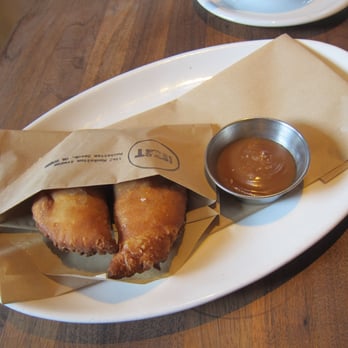 Manhattan Beach Post - Roasted Apple Hand Pies with Salted Caramel Sauce - New American Near Me - Manhattan Beach, California