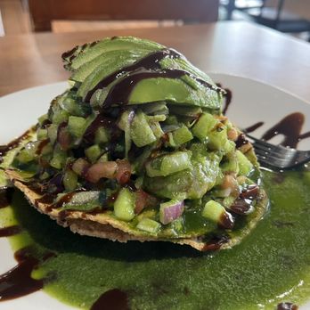 Tacos y Mariscos Jaliscos - Aguachile tostada (green) - Mexican Near Me - Tucson, Arizona
