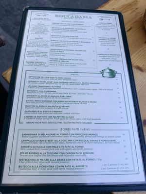 Menu photo 1 Boccadama Florence, FI Menu photo 1 Boccadama Florence, FI