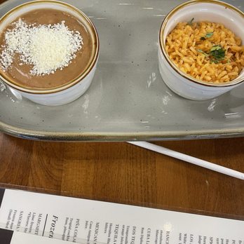 Dos Tequilas - Rice and refried beans - Mexican Near Me - Chelsea, Alabama