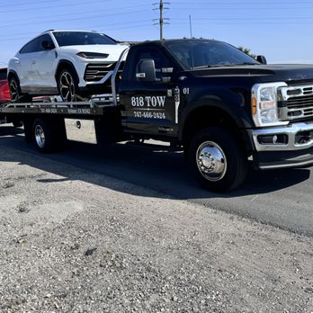 818 Tow - To deal with high end cars like this customer has to know you. Reaping customer that loves our service - Towing Near Me