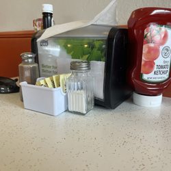 Full Belly Restaurant - Condiments on table