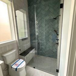 ARC Glass - Custom Cut Door and Inline
