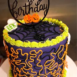 Kupkates Custom Cakes - 2024 custom cake - banana cake with peanut butter filling