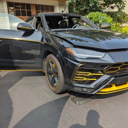 Aaron's Auto Glass - We bring premium mobile service to you: Lamborghini Urus windshield replacement.