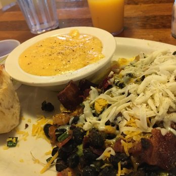 Brother Juniper's - Grits, biscuit and The Desperado (open-faced omelet) - Breakfast & Brunch Near Me - Memphis, Tennessee Brother Juniper's - Grits, biscuit and The Desperado (open-faced omelet) - Breakfast & Brunch Near Me - Memphis, Tennessee