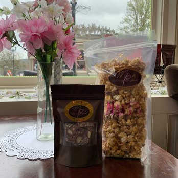 Melting Pot Candy - a vase of flowers and a bag of popcorn - Candy Stores Near Me - Independence, Oregon