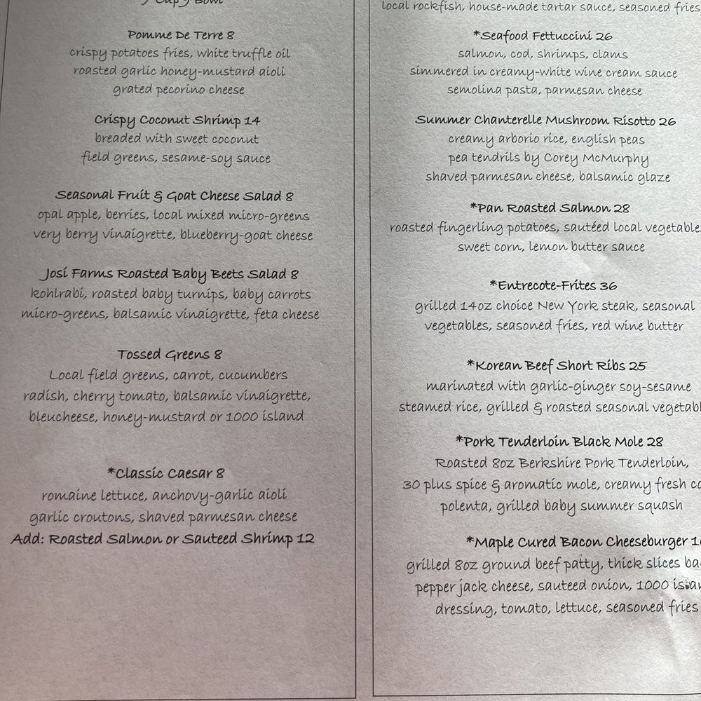 Pacific Restaurant - The menu is different every night! - New American Near Me - Tillamook, Oregon Pacific Restaurant - The menu is different every night! - New American Near Me - Tillamook, Oregon