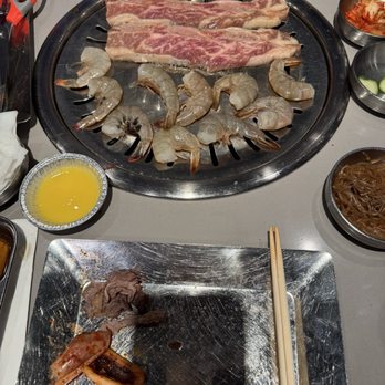 Wang Cho Korean BBQ - Garlic shrimp, short rib - Bars Near Me - Santa Ana, California