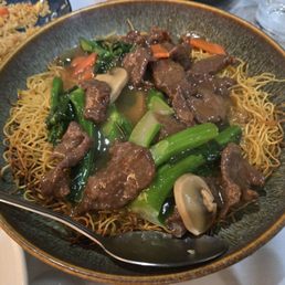- Hong Kong Pan fried noodle. The sauce on this plate smelled rancid. It tasted ok, but smelled like trash. - Hong Kong Pan fried noodle. The sauce on this plate smelled rancid. It tasted ok, but smelled like trash.