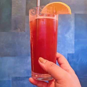 Coquine - My housemade custom Santa Fe Plum soda! - New American Near Me - Portland, Oregon