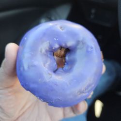 Donut Basket - Ube Cake Donut. So pretty.