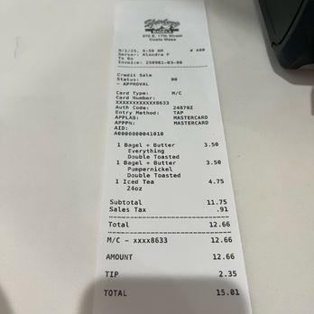 Shirley's Bagels - Very reasonable prices for the quality and the area... - Bagels Near Me - Costa Mesa, California