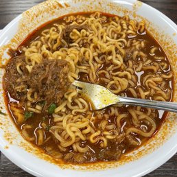 Great take on Ramen Great flavor and put tacos on the side to dip in the broth OMG Muy bueno Great take on Ramen Great flavor and put tacos on the side to dip in the broth OMG Muy bueno
