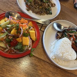 Mango Salad, Eggplant Basil, Pad See Ew Mango Salad, Eggplant Basil, Pad See Ew