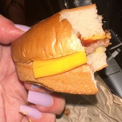Burgerville - The cheese isn't even melted!
